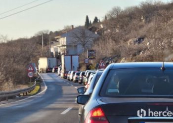 FOTO Ogromne kolone vozila na dionici Mostar – Široki Brijeg