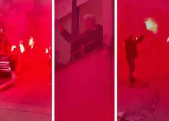 GORE SPLITSKE SKALICE Baklje i fešta kod stana legendarnog igrača Hajduka, pogledajte ove prizore