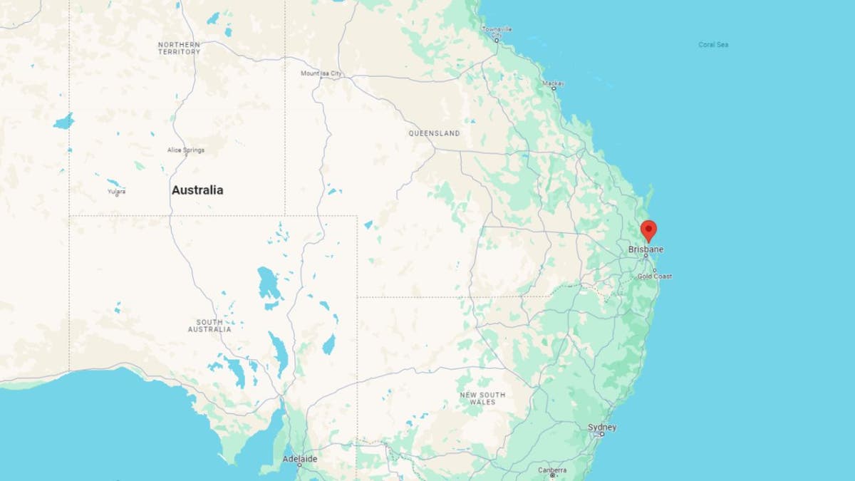 Karata koja je precizirala otok Bribie u Queenslandu