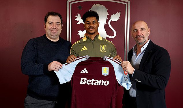 Marcus Rashford dovršava prelazak zajma u Aston Villa i Seals Man United Exit – s opcijom ljetne kupovine od 40 milijuna funti uključena u njegov ugovor nakon što ga je progonio Ruben Amorim