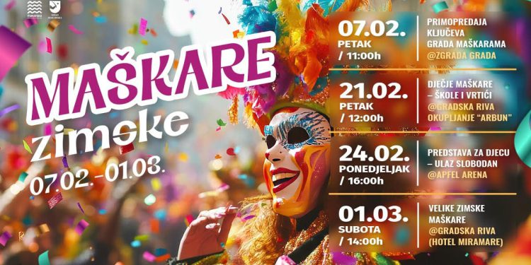 Maškare preuzimaju vlast u Makarskoj: Povijesno primirje ispred zgrade Grada