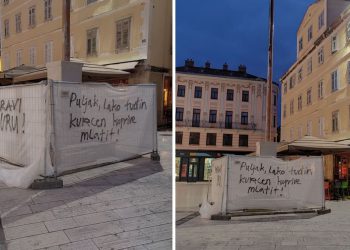 Na štandarcu osvanule vulgarne poruke upućene Ivici Puljku