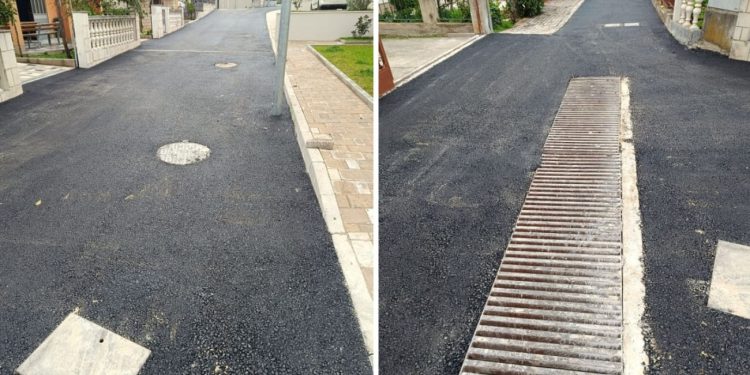 Novi asfalt i oborinska odvodnja u odvojku ulice Domovinskog rata i ulici Janka Bobetka u Strožancu