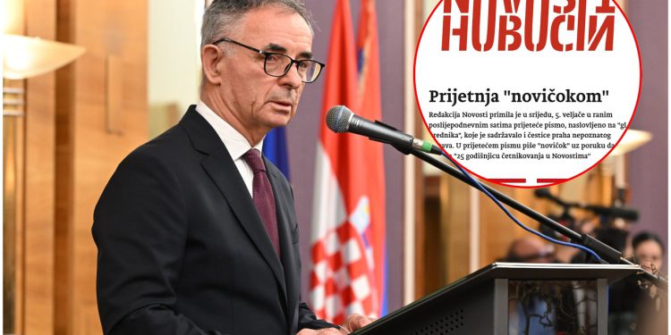 Novinari portala Novosti primili prijeteće pismo: ‘To vam je za 25 godina četnikovanja’