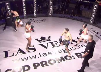 Obožavatelji se bave ‘bolesnom’ MMA borbom nakon tri ženskog Instagrama i samo modela samo u nekoliko sekundi dva muškog borca