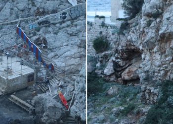 Odlomila se ogromna stijena na Bellevueu, srušila betonsku ogradu, polomila kajake…