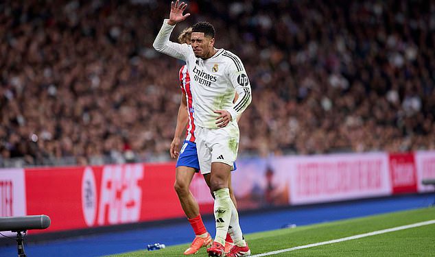 Pogledajte trenutak kada Jude Bellingham lansira izlaz s X ocjenom u Linesmanu tijekom derbija iz Real Madrida s Atletico Madridom