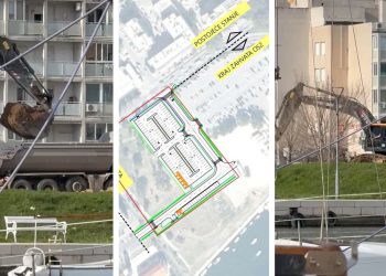 Posječena stabla, bageri na parkiralištu: Što se to događa u srcu Omiša?