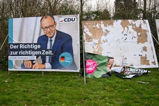 Plakat izbora koji sadrži njemačku kršćansku demokratsku uciju