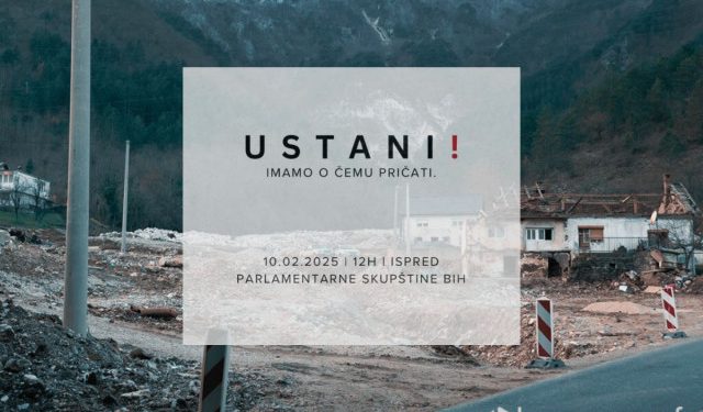 SUTRA PROSVJED U SARAJEVU Studenti traže odgovornost za poplave u Jablanici, Konjicu i Fojnici