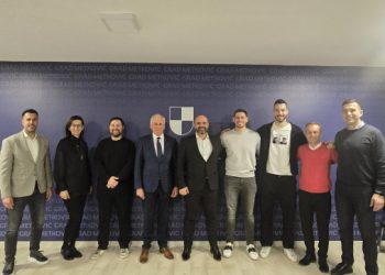 Srebrni rukometaši: Župan Dobroslavić o gradonačelnik Milan primili reprezentativce Srnu i Jelinića