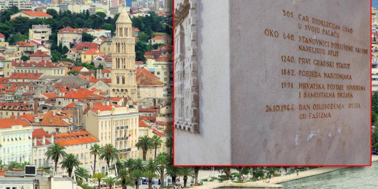 Sud odlučio da se sa spomenika u Splitu izbriše datum oslobođenja od fašizma
