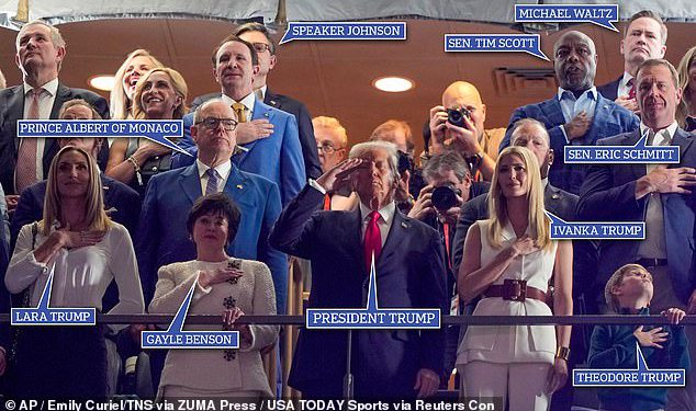 Tko su svi ljudi koji sjede u kutiji predsjednika Trumpa u Super Bowlu 2025?