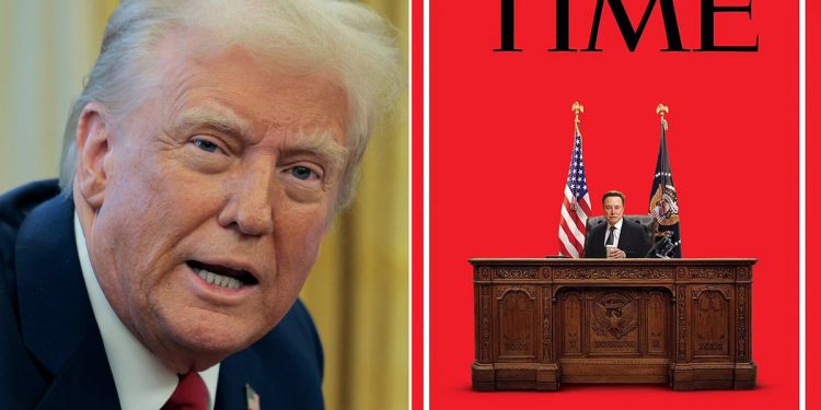 Trump se okreće na časopisu Time nakon što novi naslovnica pokazuje kako Musk sjedi iza svog odlučnog stola