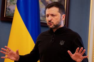 Ukrajinski predsjednik Volodymyr Zelenskiy održava konferenciju za novinare u Kijevu