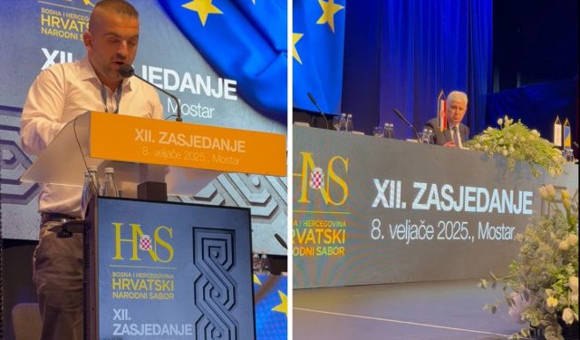 VIDEO Izaslanik iz Čapljine članove HNS-a nazvao neprijateljima hrvatskog naroda, iznervirani Čović mu oduzeo riječ