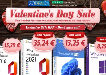 Zaslađujte svoj radni tijek ovog Valentinova s doživotnim Microsoft Officeom 2021 i Windows 11 – već od 10€!