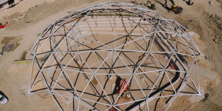 Završena kupola amfiteatra na Žnjanu