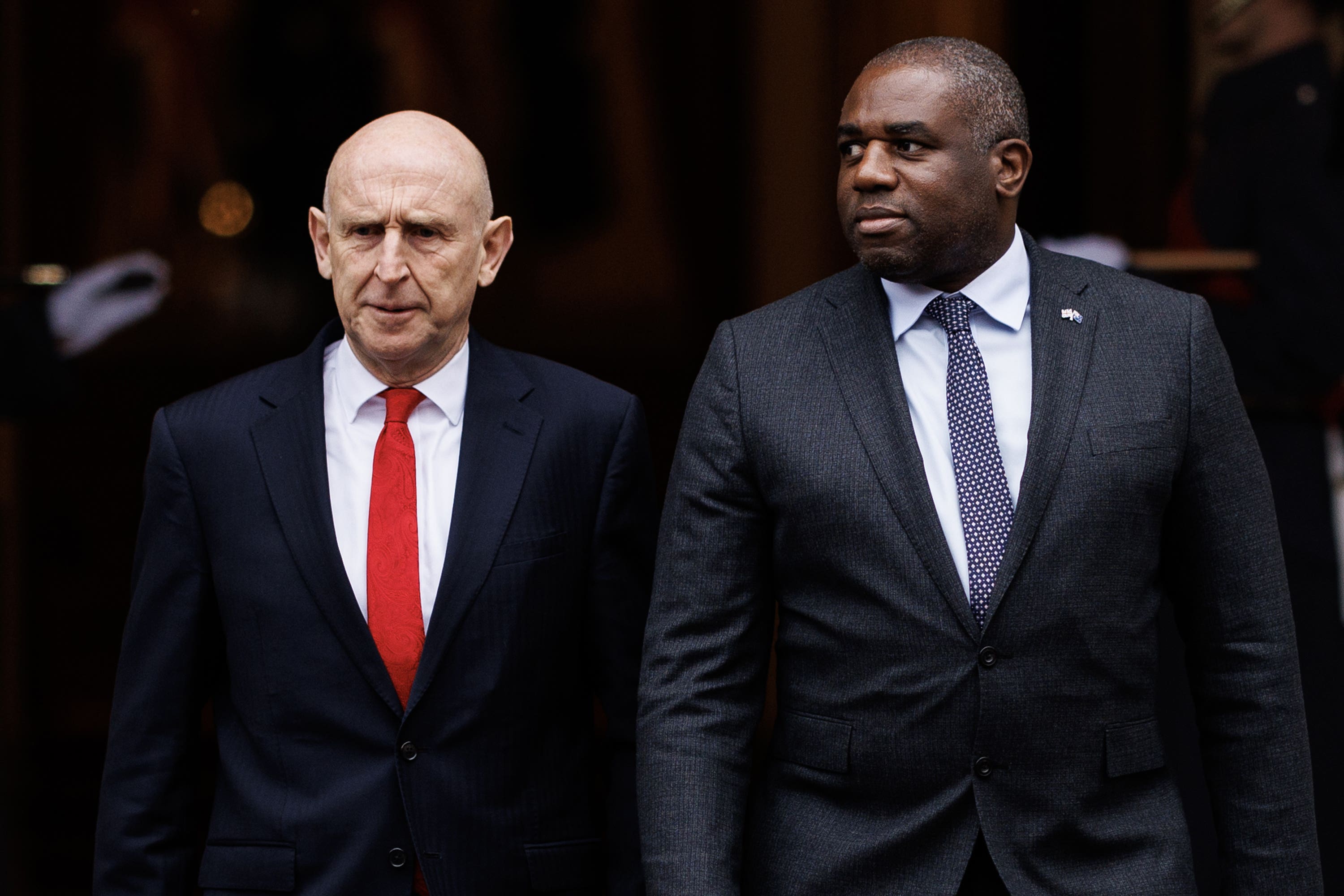Ministar vanjskih poslova David Lammy (desno) i ministar obrane John Healey pozvao je Veliku Britaniju i Europu da 'učine više' (Dan Kitwood/PA)