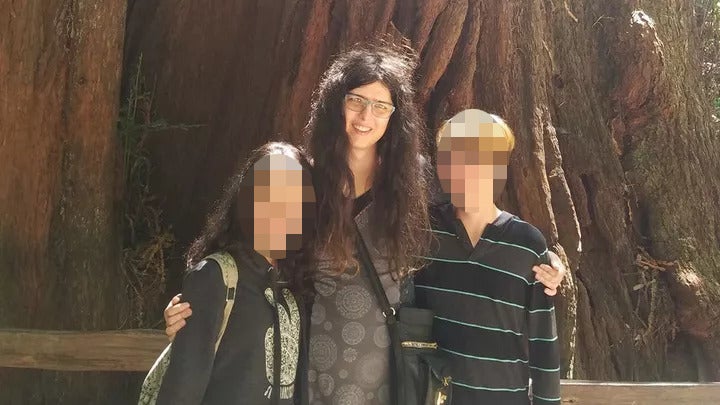 Emma Borhanian and her young siblings