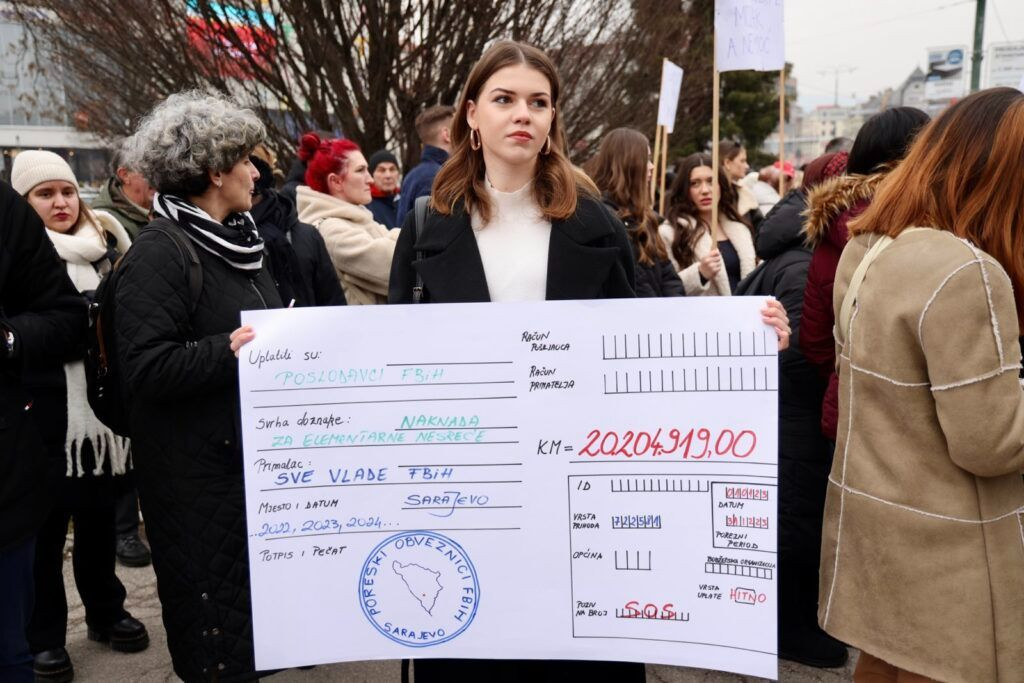 Prosvjed u Sarajevu 