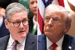British Prime Minister Sir Keir Starmer and U.S. President Donald Trump