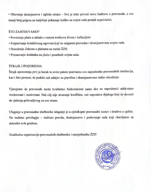 štrajk pravosuđe