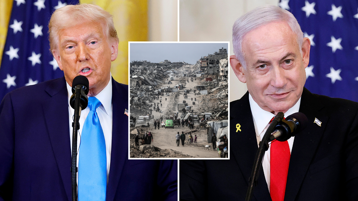 Predsjednik Trump, izraelski premijer Netanyahu i slika Gaze