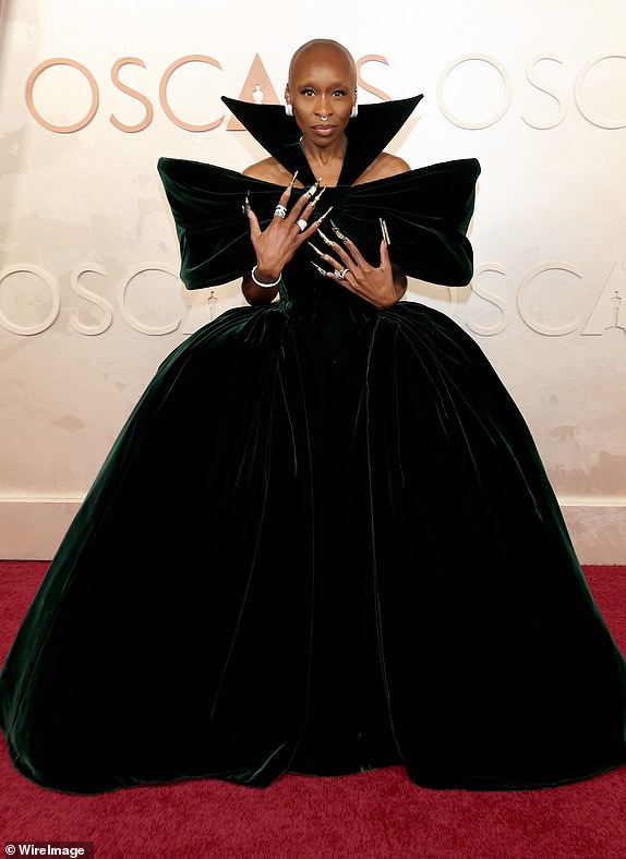 Hollywood, Kalifornija - 02 ožujka: Cynthia Erivo sudjeluje 97. godišnjem Oscarima u kazalištu Dolby 02. ožujka 2025. u Hollywoodu u Kaliforniji. (Foto Frazer Harrison/WireImage)