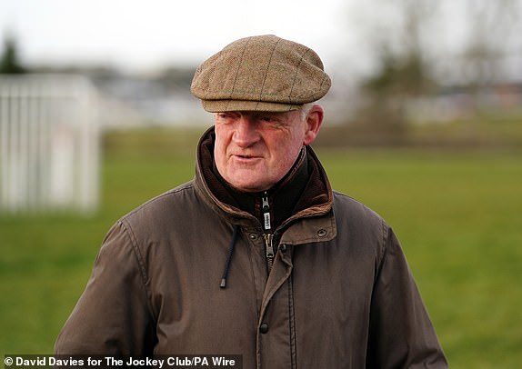 Trainer Willie Mullins on the gallops on day one of the 2025 Cheltenham Festival at Cheltenham Racecourse. Picture date: Tuesday March 11, 2025. PA Photo. See PA story RACING Cheltenham. Photo credit should read: David Davies for the Jockey Club/PA Wire.RESTRICTIONS: Editorial Use only, commercial use is subject to prior permission from The Jockey Club/Cheltenham Racecourse.