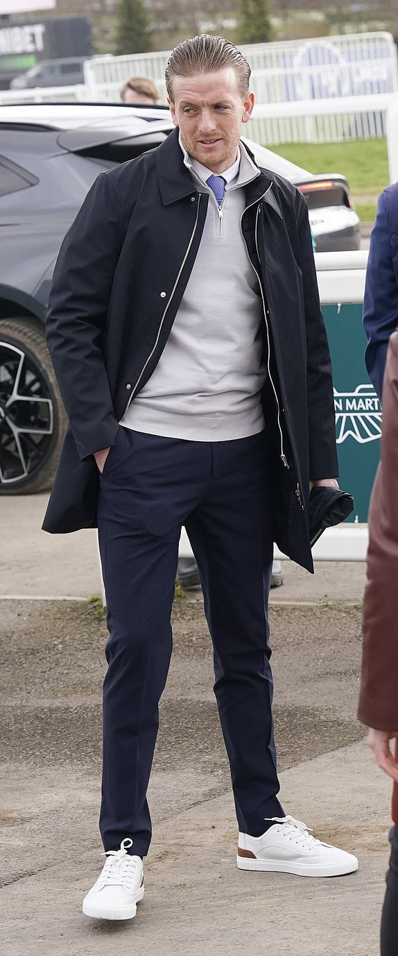 Picture - Mark Large .... 11.03.25 ...Cheltenham Festival 2025.Jordan Pickford at the  Cheltenham Festival on day one, Champion Day.Picture - Mark Large.