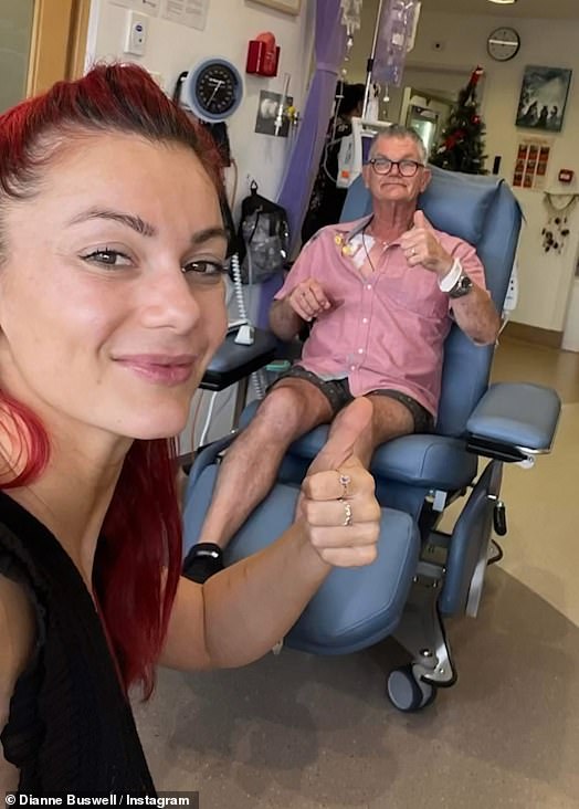 Još u travnju prošle godine Dianne je podijelila sretne vijesti da je njezin otac završio kemoterapiju nakon napornih 12 rundi liječenja