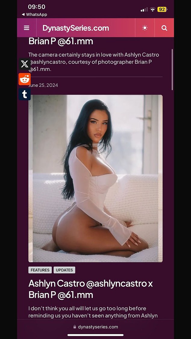 Lažni profil za Castra na web stranici pod nazivom 'DynastySeries.com' podijeljen je na društvenim medijima