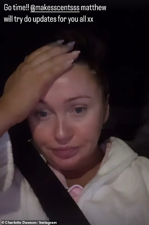 Otkrila je da je ušla u porođaj dok je u subotu navečer podijelila videozapis na Instagramu Matt -a koji ju je vozio u bolnicu kako bi rodila svoje treće dijete