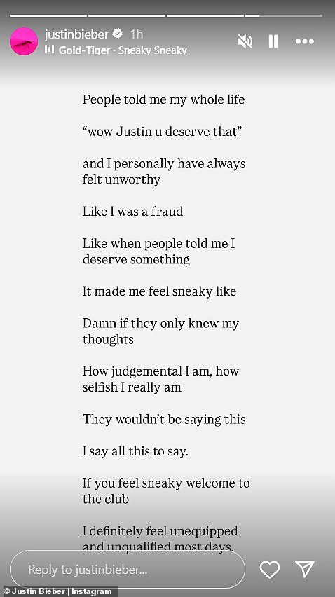 Bieberova izjava odražavala se na njegov uspon na slavu