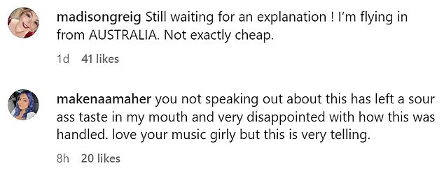 Madison Greig dodala je da je letjela na show, rekavši: 