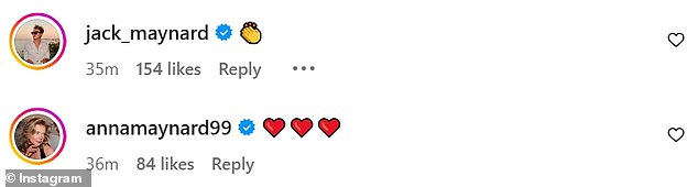 U komentarima posta, Conor's braća i sestre Jack, 30, i Anna, 24 godine, koja je ujedno i djevojka pobjednika izdajnika Harryja Clarka, pokazali su svoju podršku s Emojisom