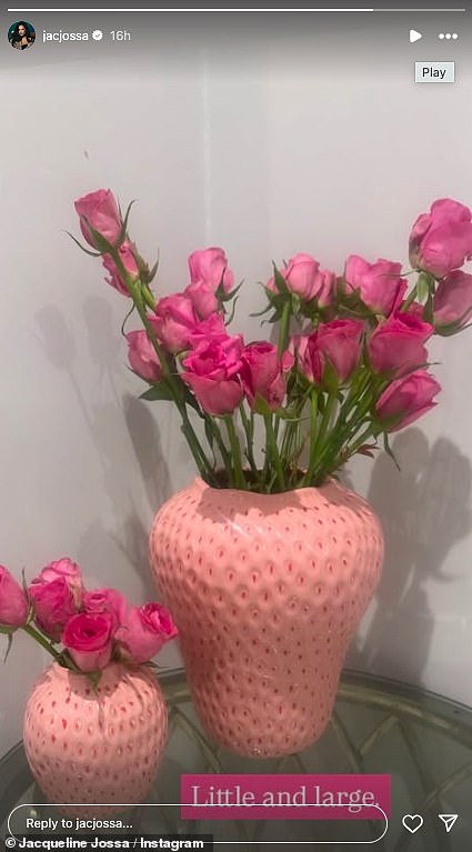 Također je ispružila kuću za proljeće dok je dijelila nekoliko lijepih ružičastih ruža