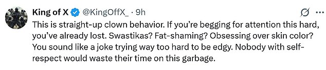 Drugi plakat opisao je West -ove antisemitske aktivnosti, prigovor za pažnju