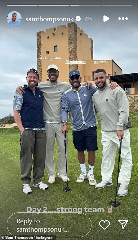 Dok je Zara kvalitetno vrijeme provodila s onima koji su joj najbliži, Sam je nastavio uživati ​​u golf odmoru svog momka u Italiji