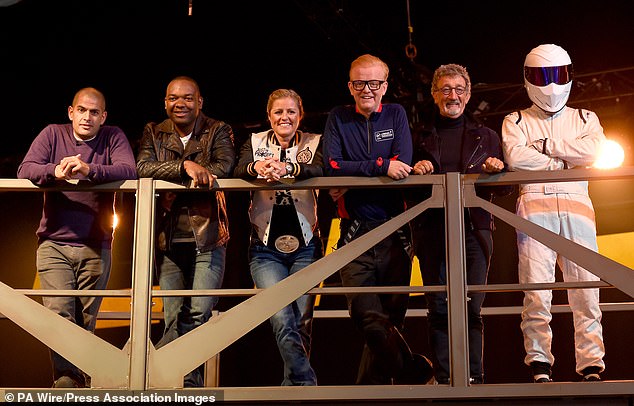 Jordan je bio čak i voditelj Top Gear -a (drugo desno) nakon ponovnog pokretanja emisije u 2016. godini