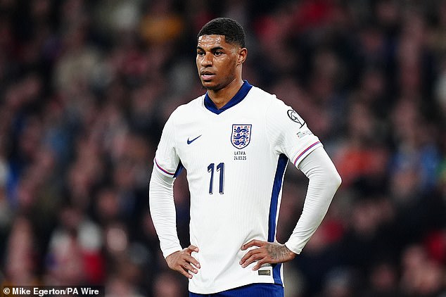 Povratak zvijezde Aston Villa Marcus Rashford bio je više uključen u igru ​​nego protiv Albanije
