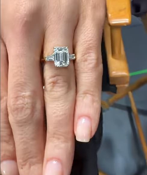 31-godišnjakinja dala je Juliani Pasquarosa zadivljujuću stijenu od luksuznog dizajnera nakita Neila Lanea. DailyMail.com je saznao da prsten vrijedi 50 000 dolara jer su dijamanti izvrsna kvaliteta