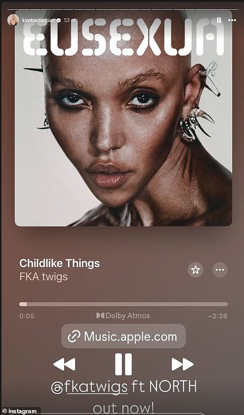 Značajka North -a na pjesmi prvi je put otkrivena u siječnju kada je FKA Twigs objavio svoj treći studijski album Eusexua