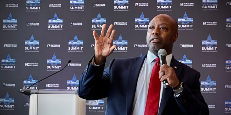 Bankarski predsjednik američkog Senata Tim Scott gura zabludu zabludu nakon kriptovalute