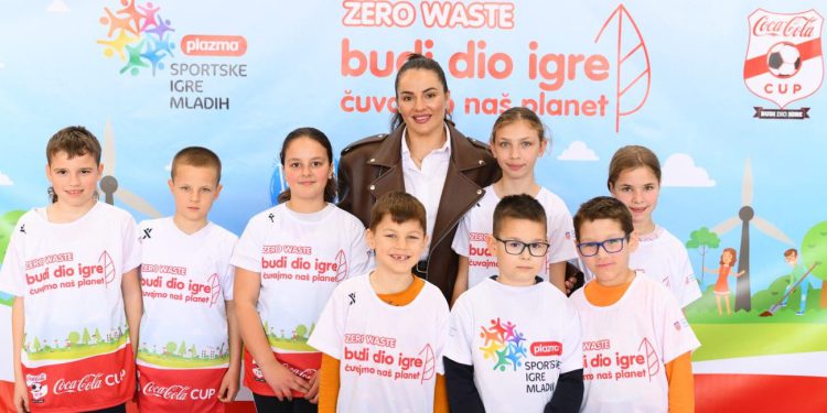 Barbara Matić zajedno s djecom u Trogir donijela plamen Sportskih igara mladih