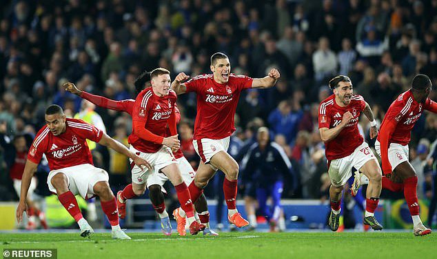 Brighton 0-0 Nottingham Forest (3-4 na olovkama): Visoka pobjeda šuma Treća ravno FA Kupa
