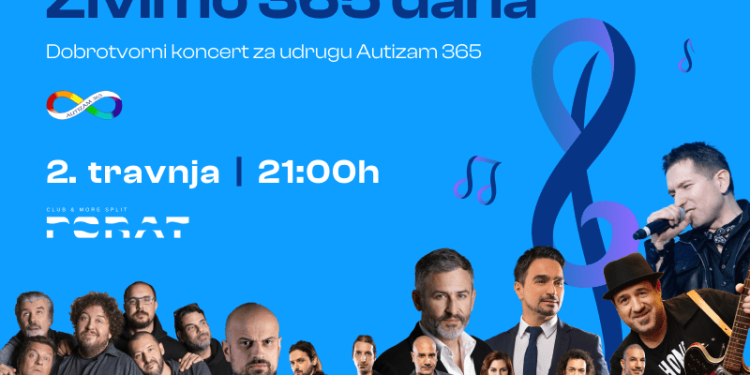 DOBROTVORNI KONCERT Splitski glazbenici ujedinjeni u podršci osobama iz autističnog spektra