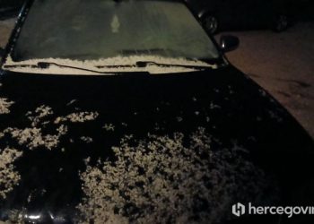 FOTO/VIDEO Kratko ali intenzivno nevrijeme prohujalo Širokim Brijegom