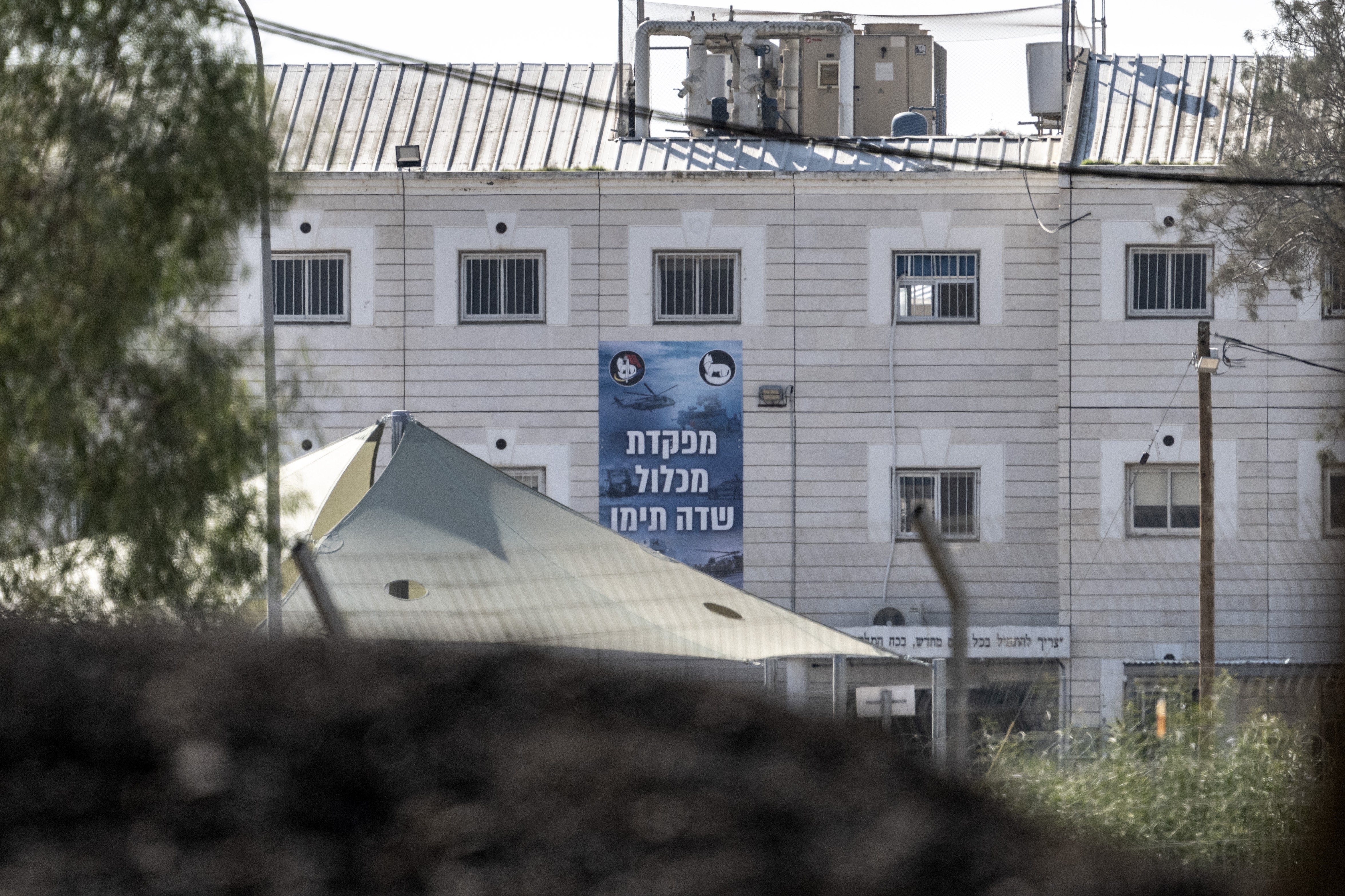 A view of Sde Teiman prison in the Negev desert near the Gaza Strip, in Negev, Israel